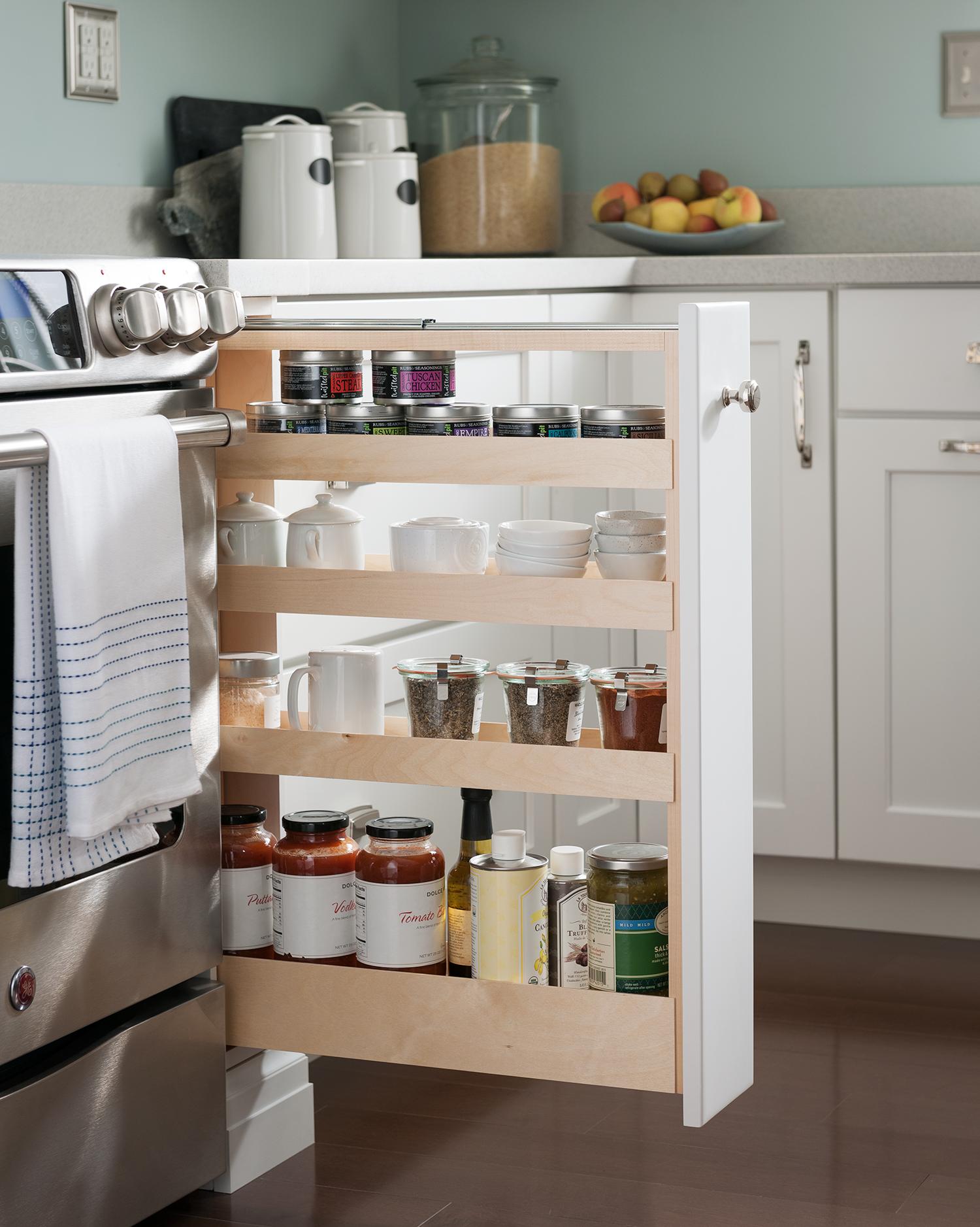 Pull Out Spice Rack Medallion At Menards Cabinets